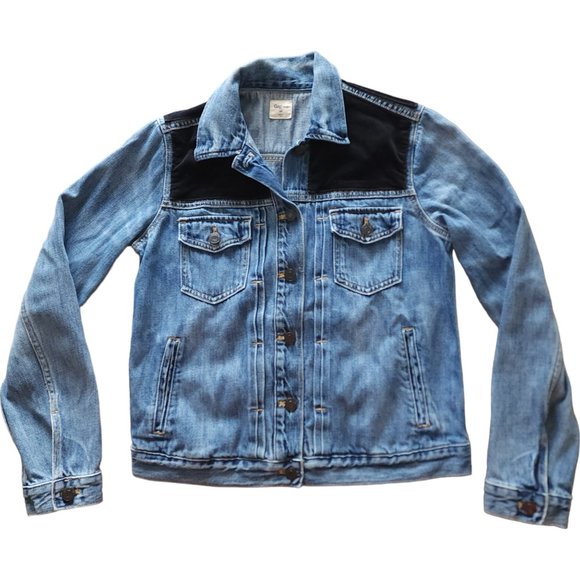 GAP Icon Denim jacket with black velvet patches - Picture 4 of 9